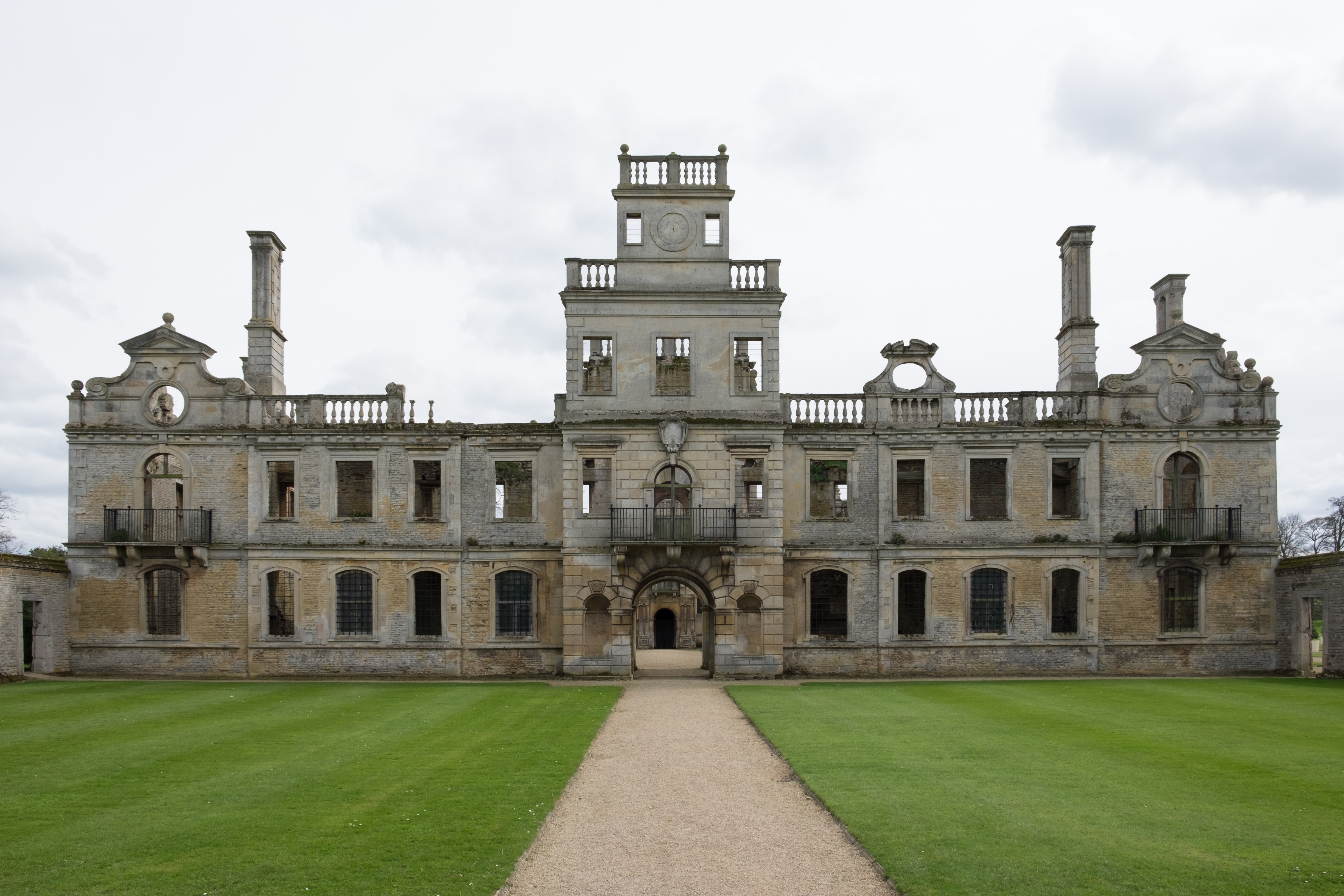 Kirby Hall - north front from forecourt
