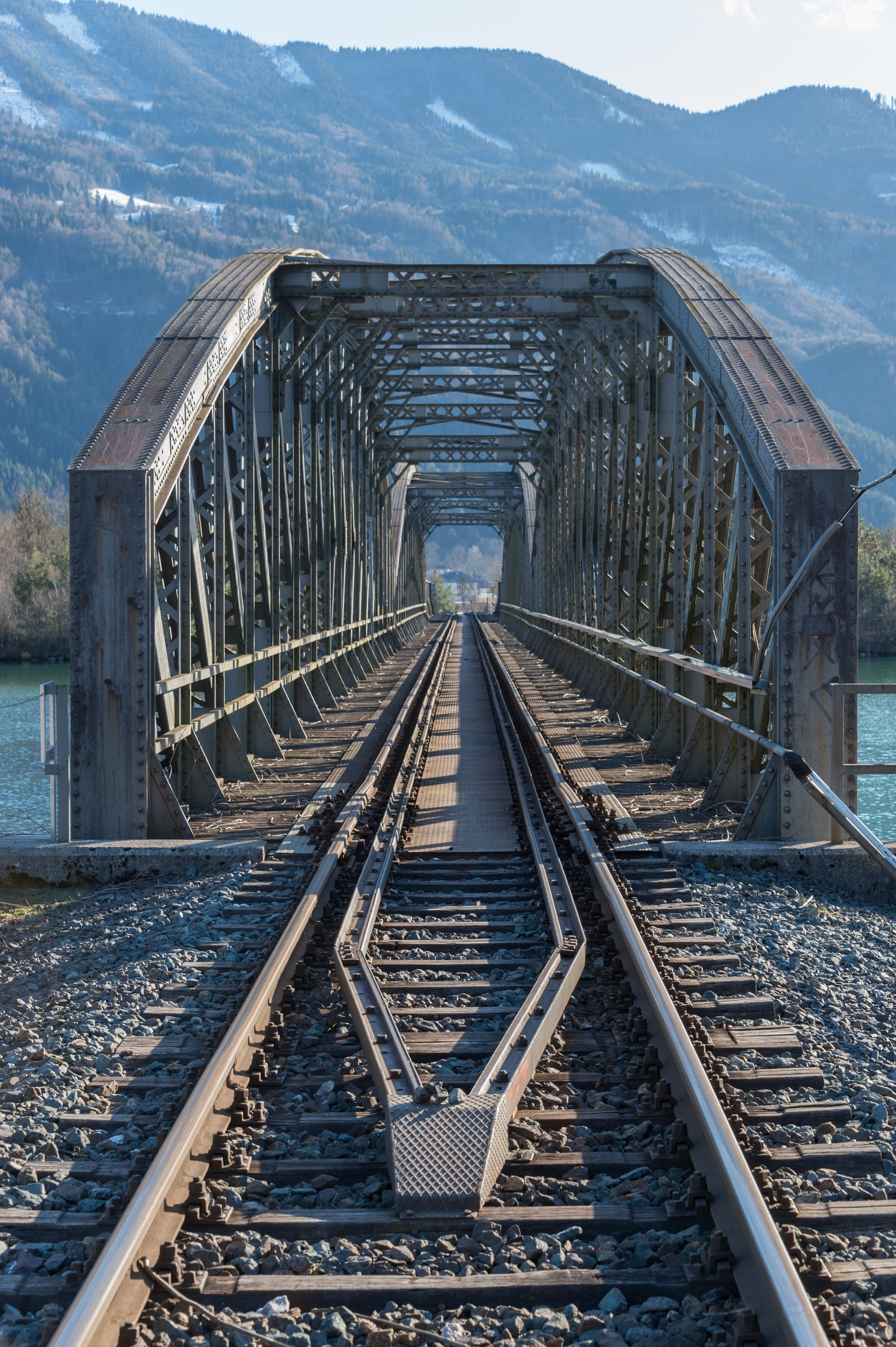 Koettmannsdorf Unterschlossberg Eisenbahnbruecke ueber Stausee 03032015 0226