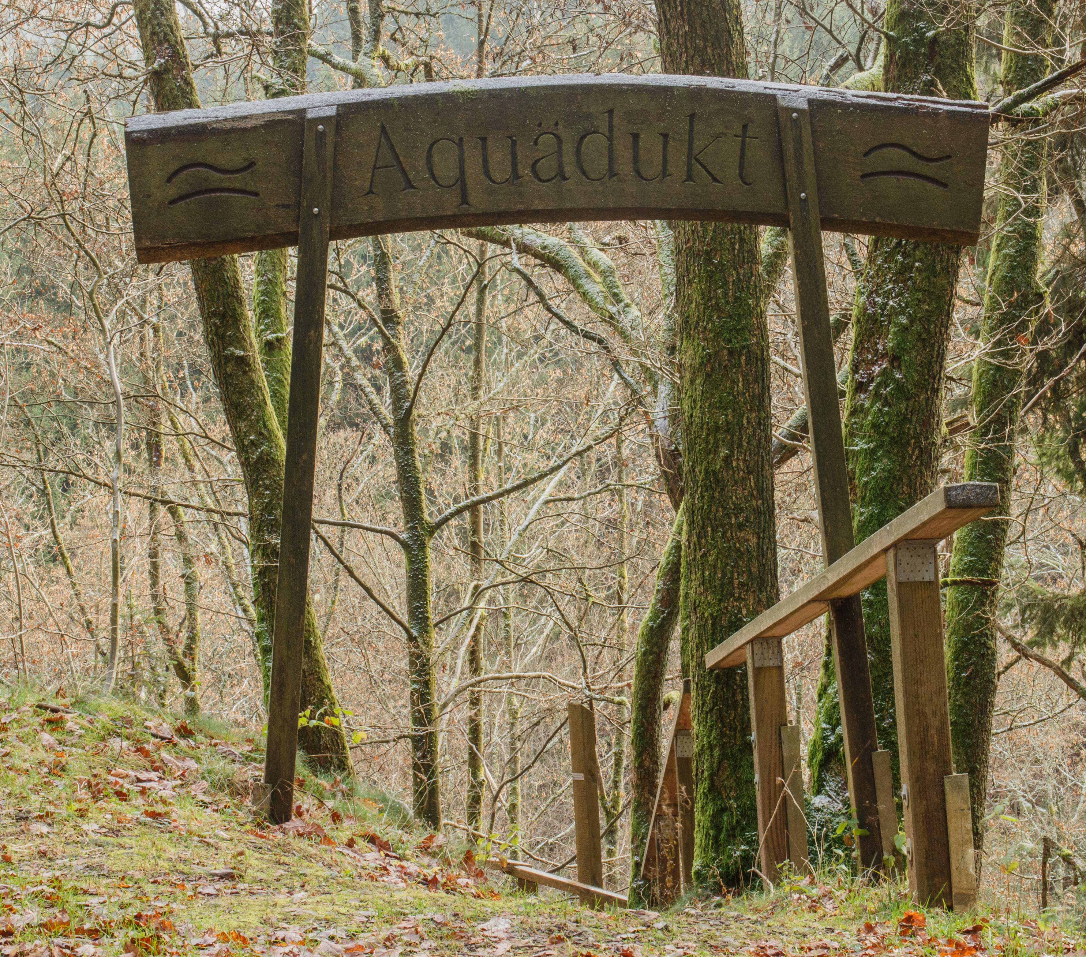 Krenkeltal Rothaarsteig in Sauerland, ingang aquadukt