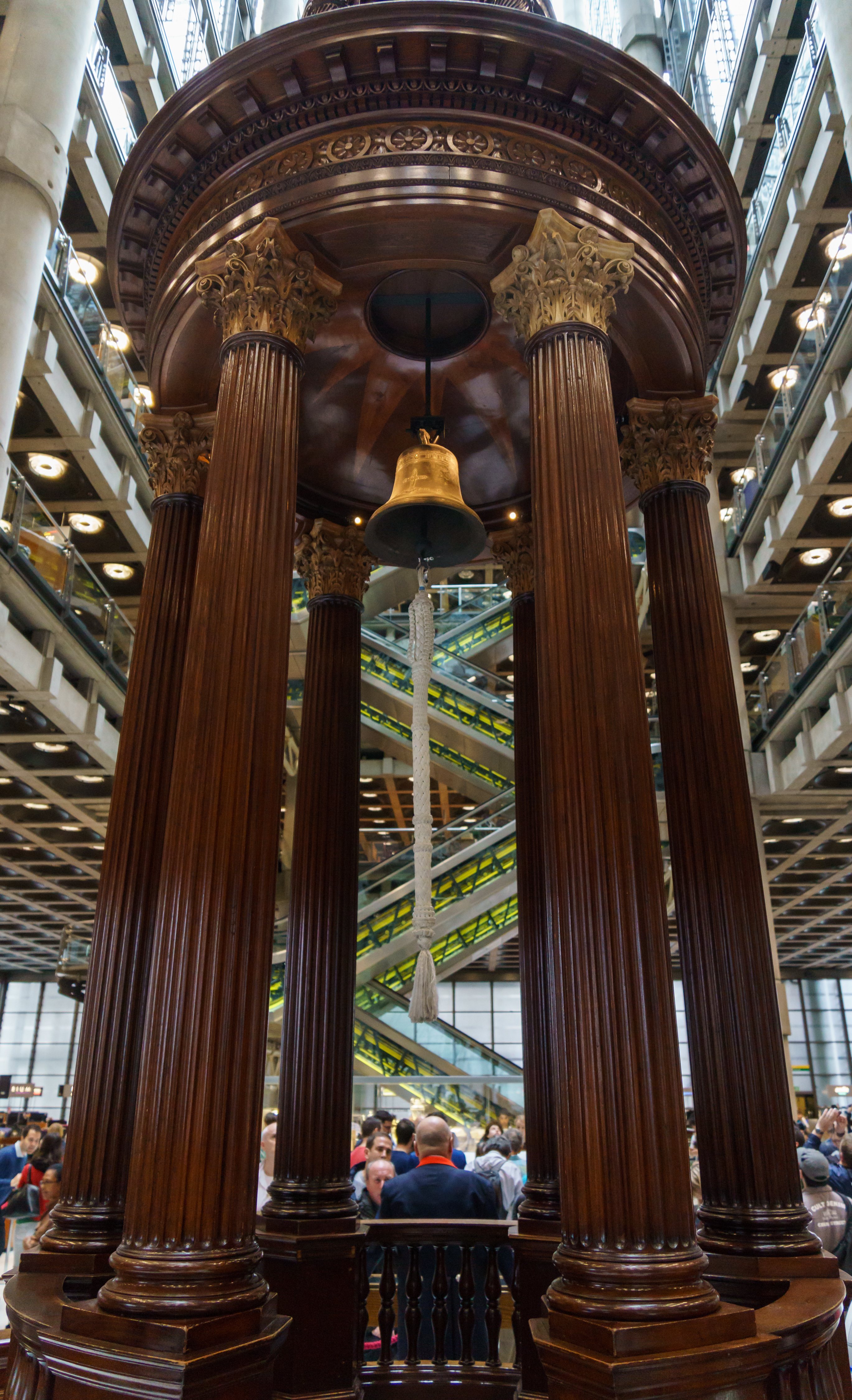 Lloyd's Building - Lutine Bell in the rostrum