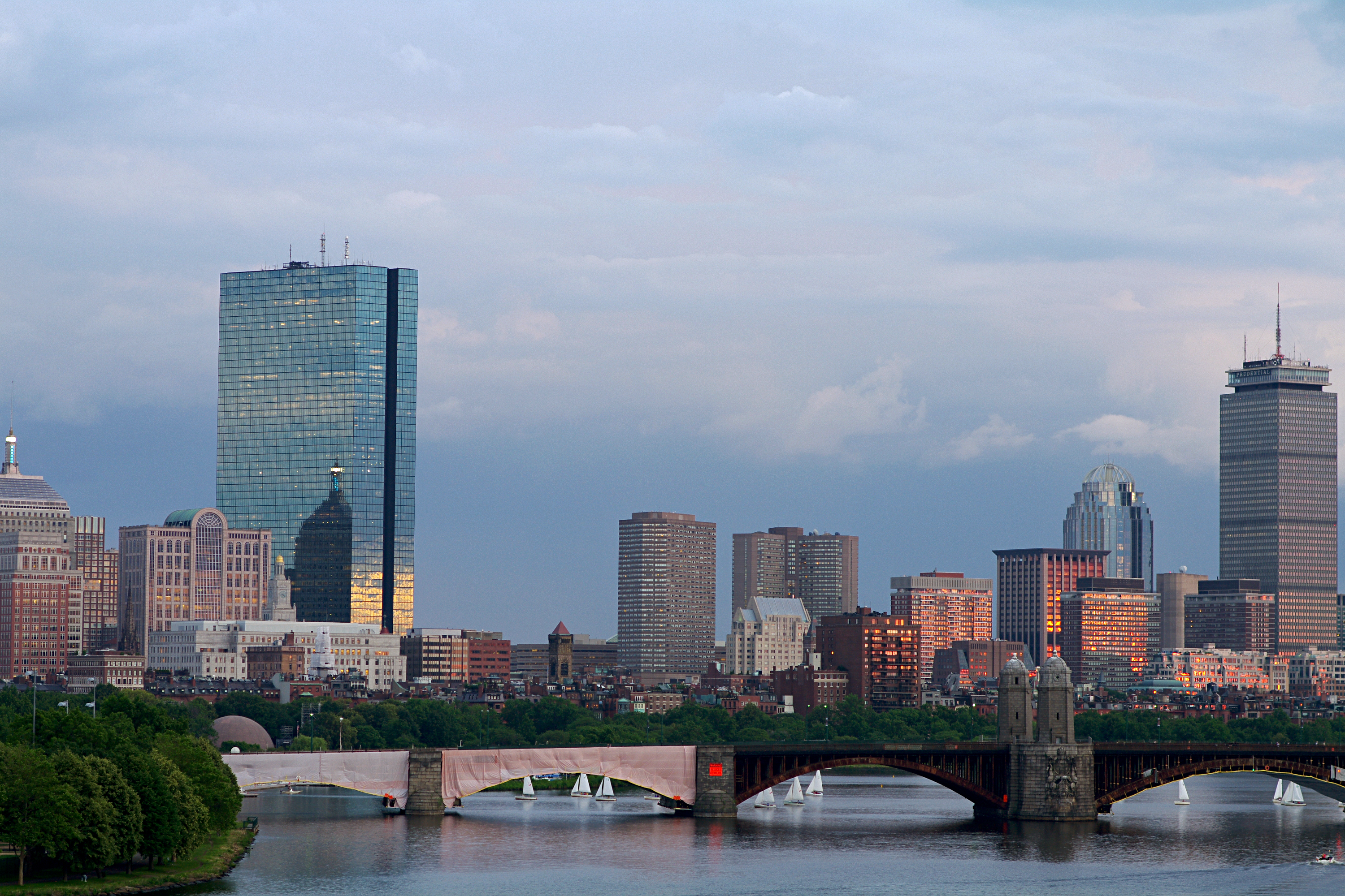 Longfellow Bridge at Sunset, July 2011
