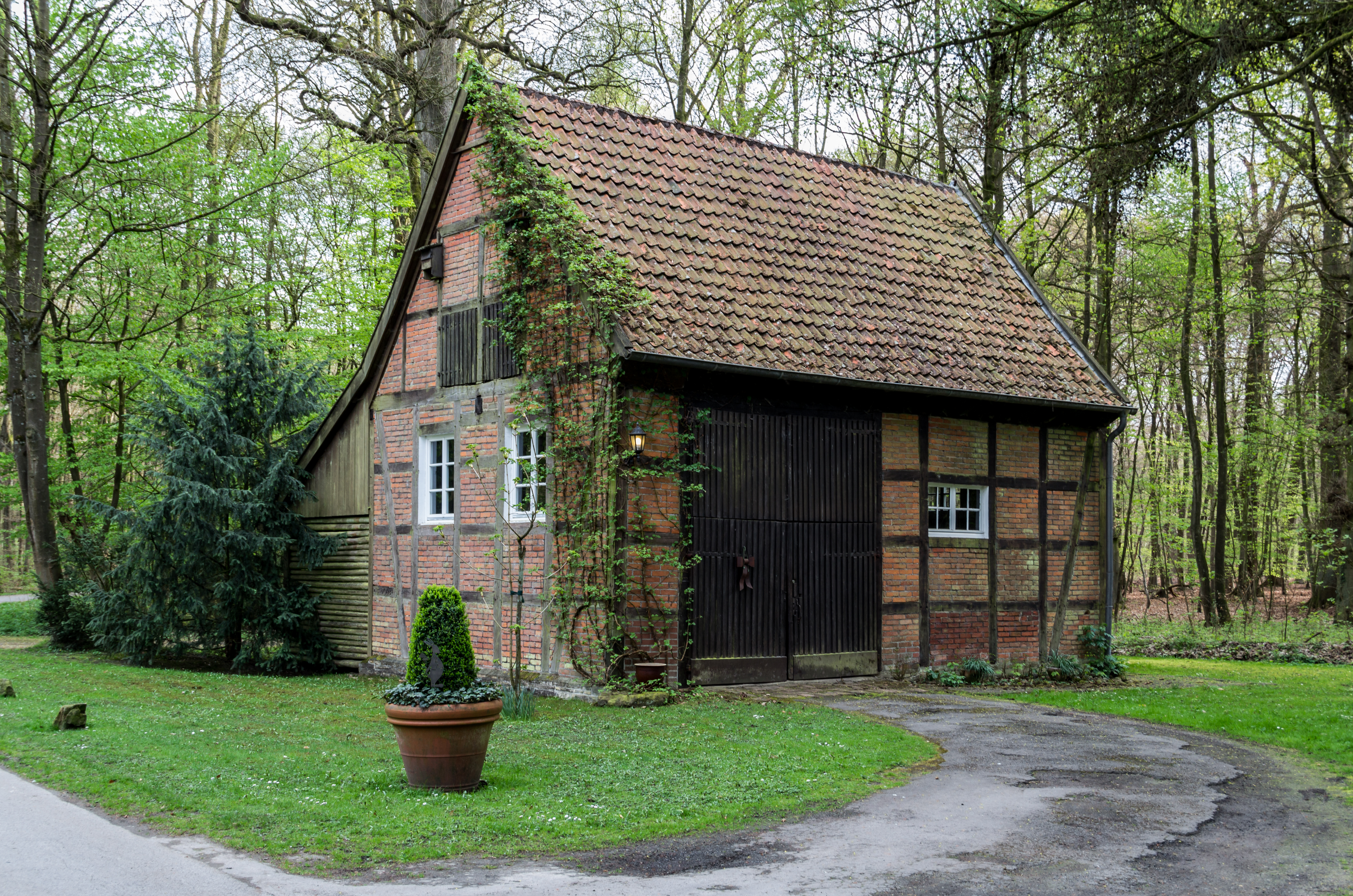 Münster, Wolbeck, Wolbecker Tiergarten, Fachwerkhaus -- 2014 -- 7077