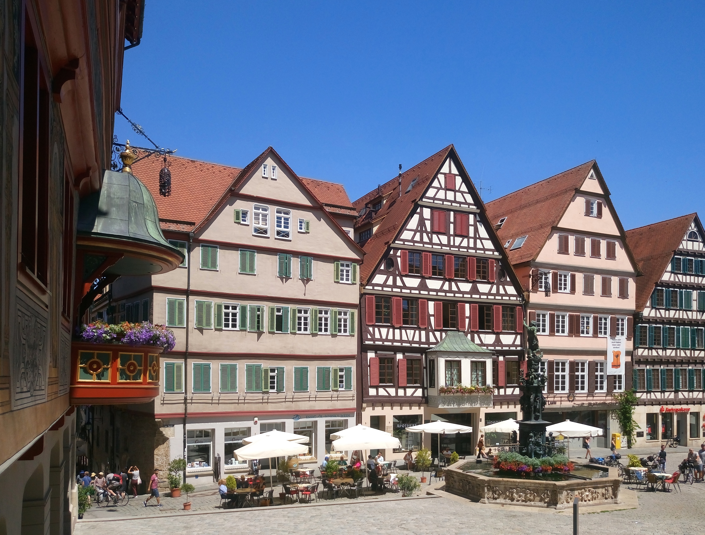 Marktplatz Tübingen Juni 2017