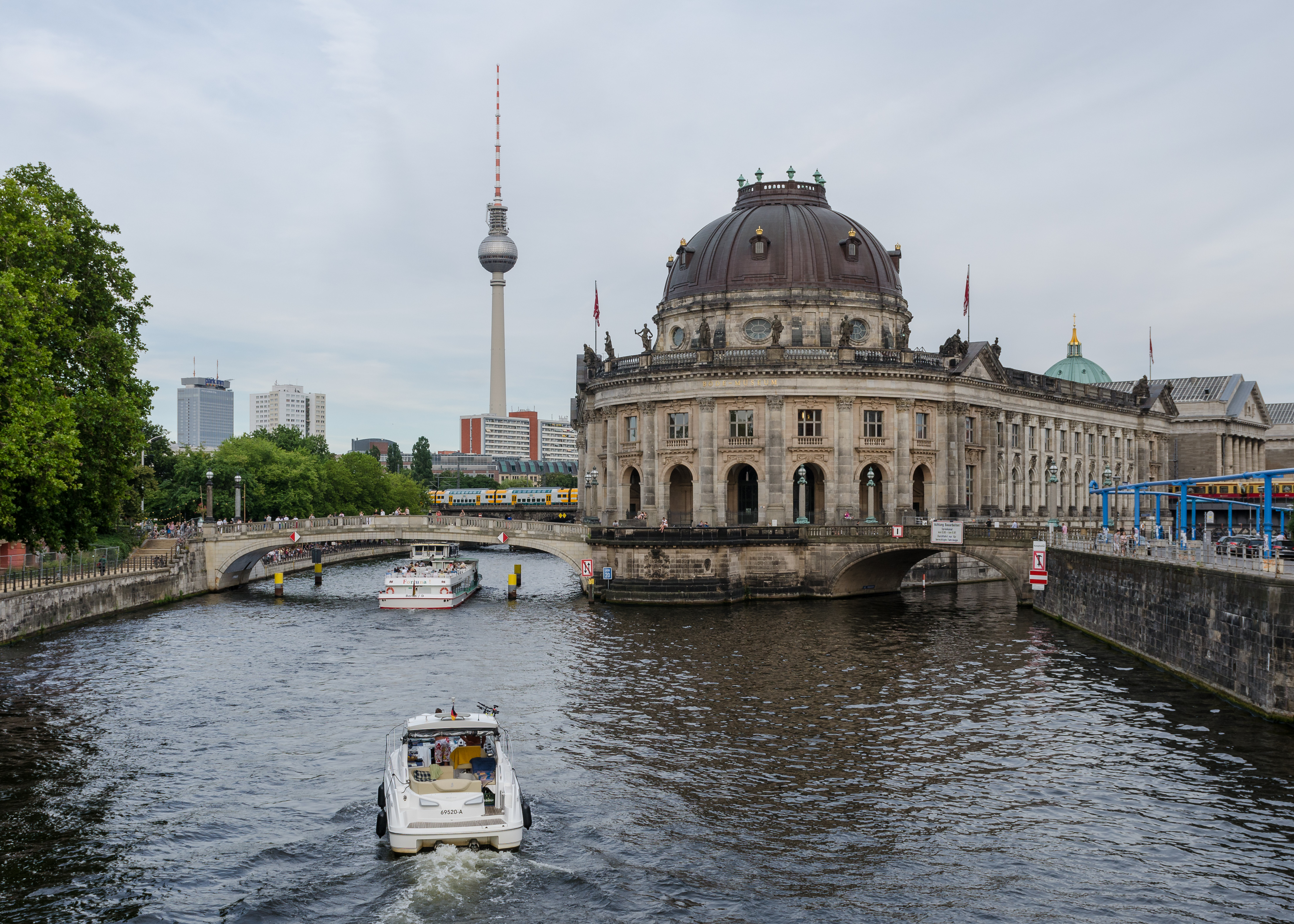 Museumsinsel and Bode-Museum, West view 20130724 1