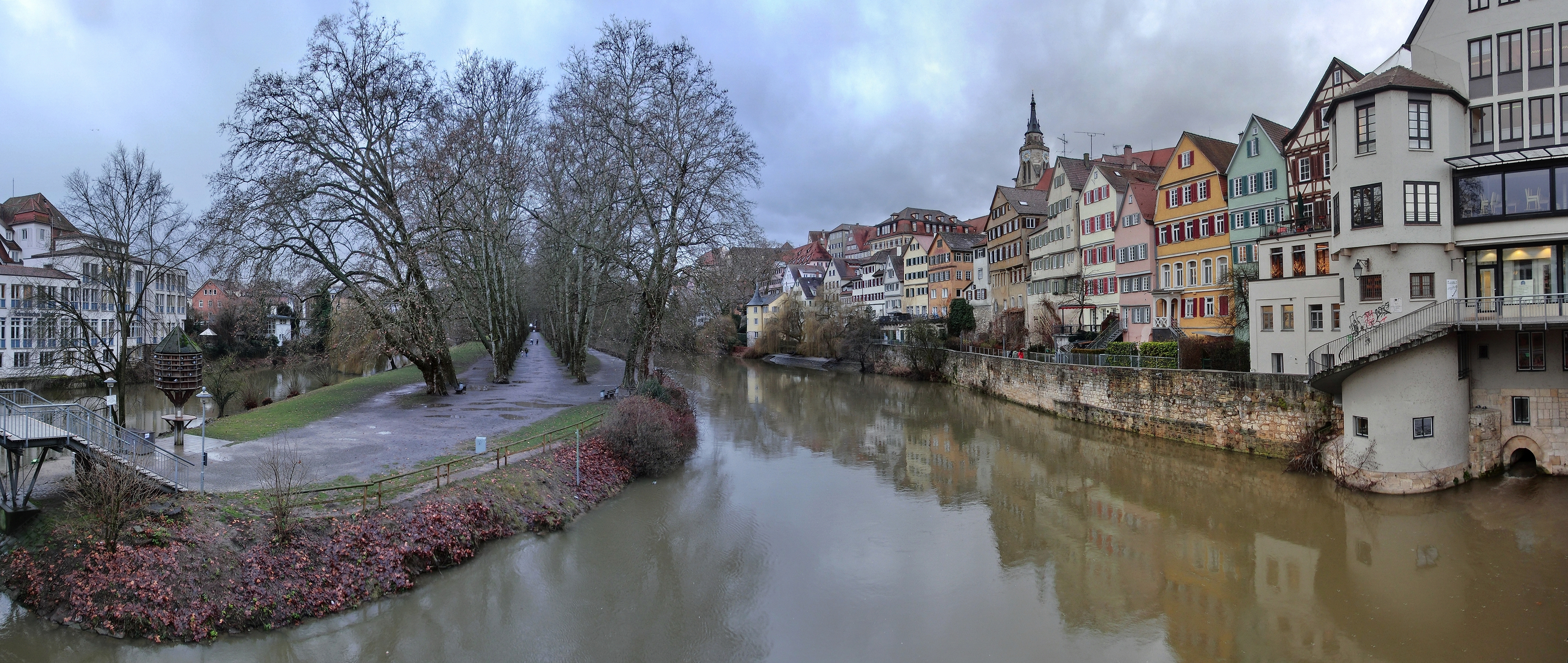Neckarfront Tübingen 11. Januar 2016