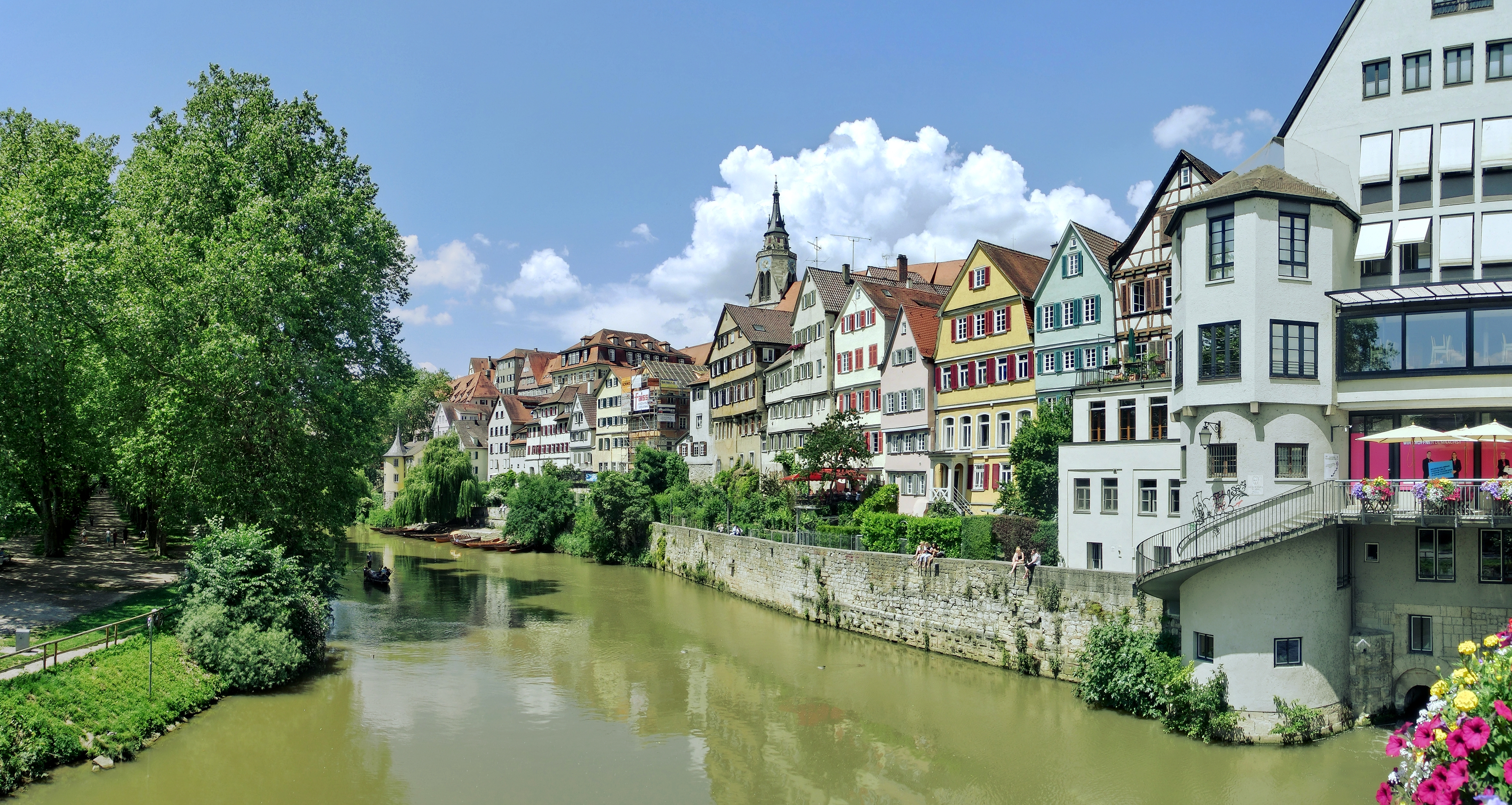 Neckarfront Tübingen Juni 2016