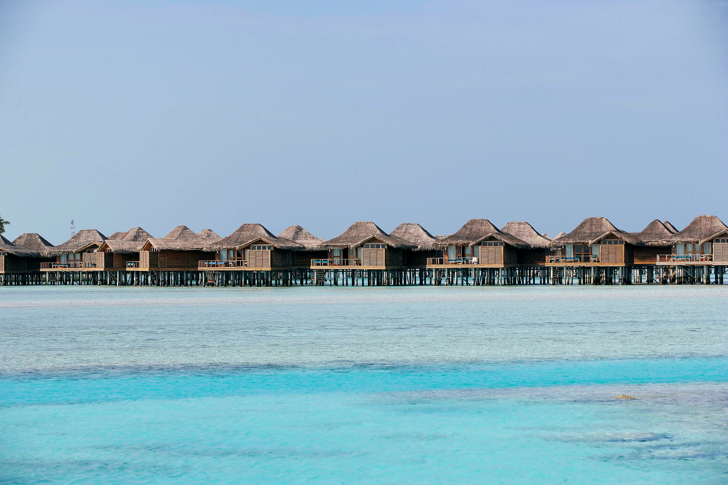 Over-water bungalows
