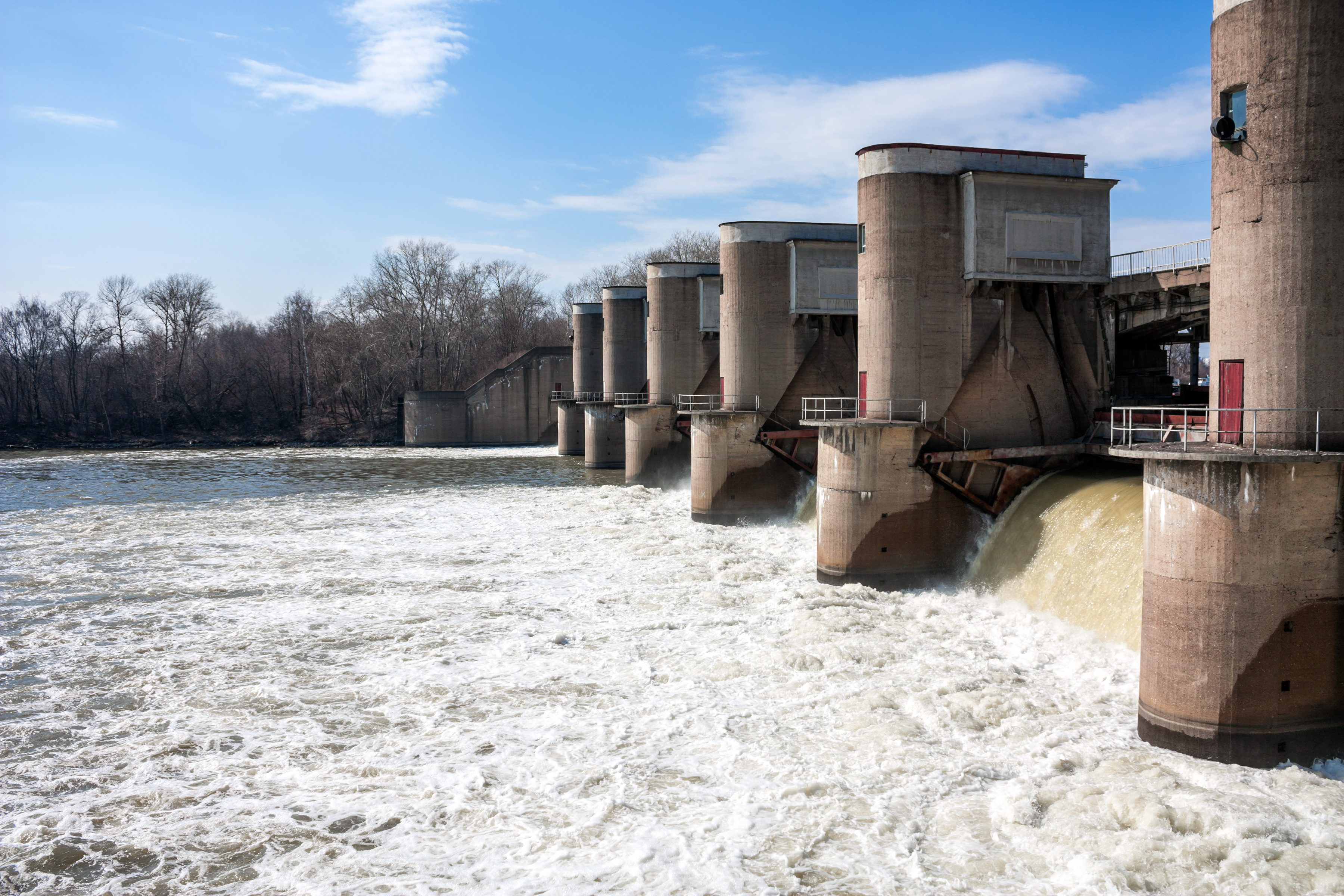 Perervinsky dam of the Moskva River
