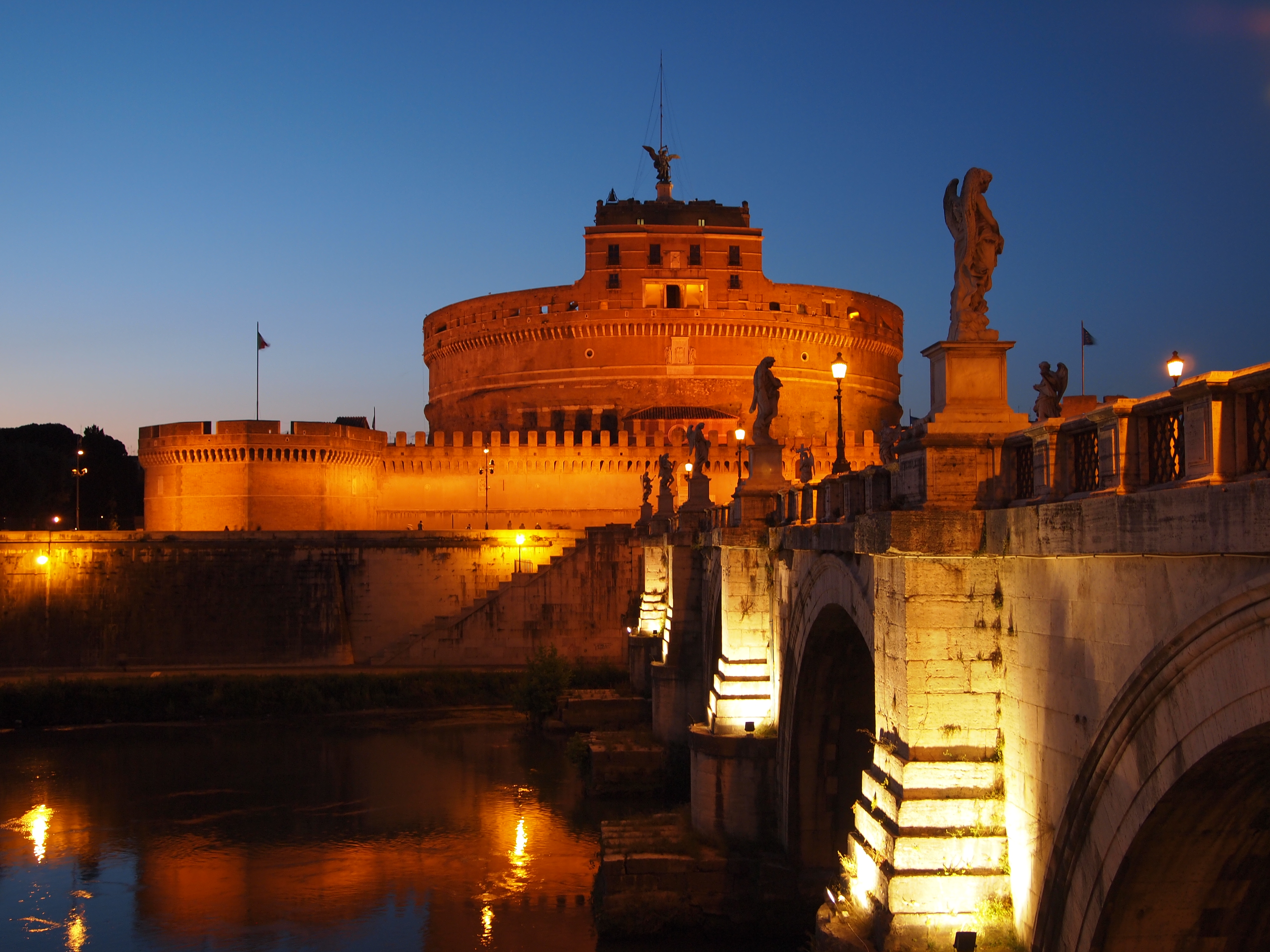 Ponte Sant Angelo By Night