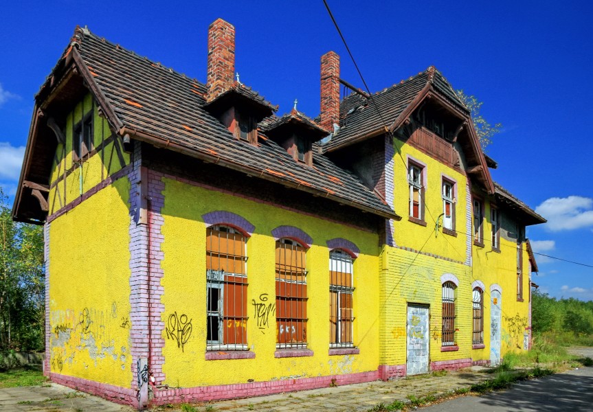2012 Jastrzębie-Zdrój, Dawny dworzec kolejowy (01)
