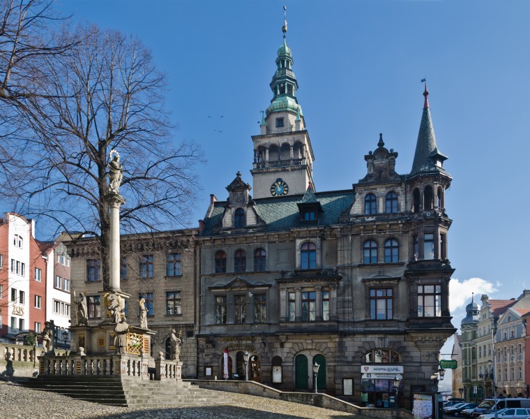 2014 Kłodzko, ratusz i kolumna wotywna