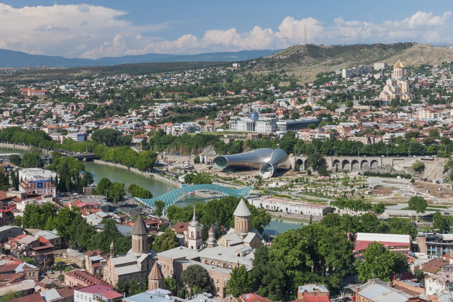 2014 Tbilisi, Widoki z Twierdzy Narikala (36)