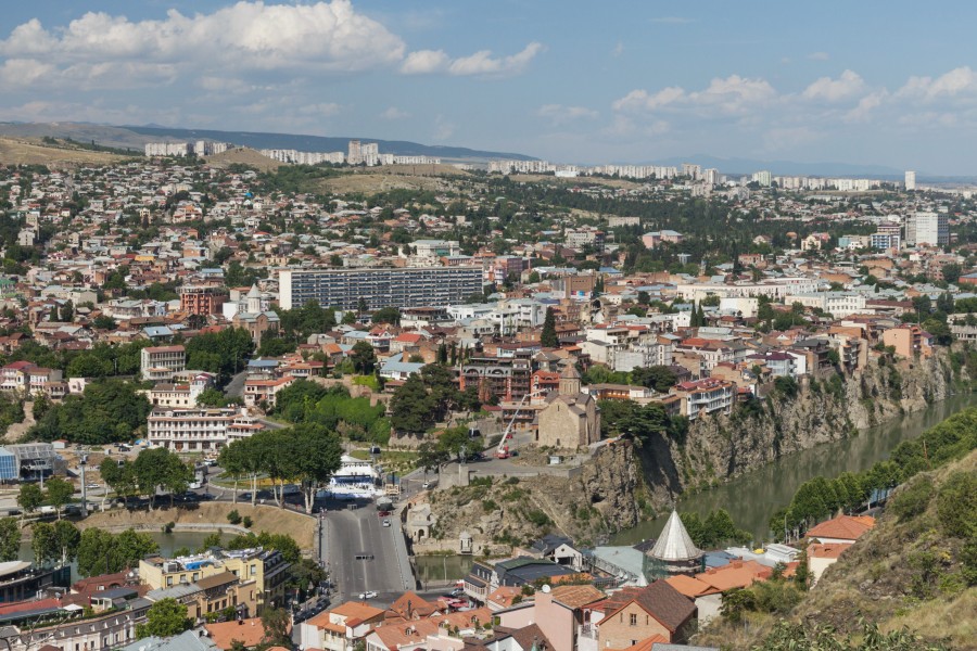 2014 Tbilisi, Widoki z Twierdzy Narikala (37)