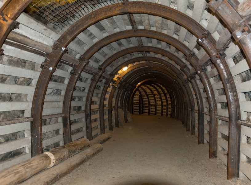 2016 Muzeum Kopalni Złota w Złotym Stoku, tunel 2