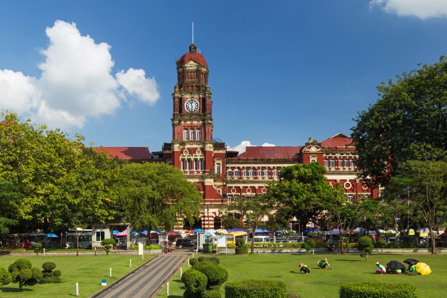 2016 Rangun, Dawny budynek Sądu Najwyższego (15)