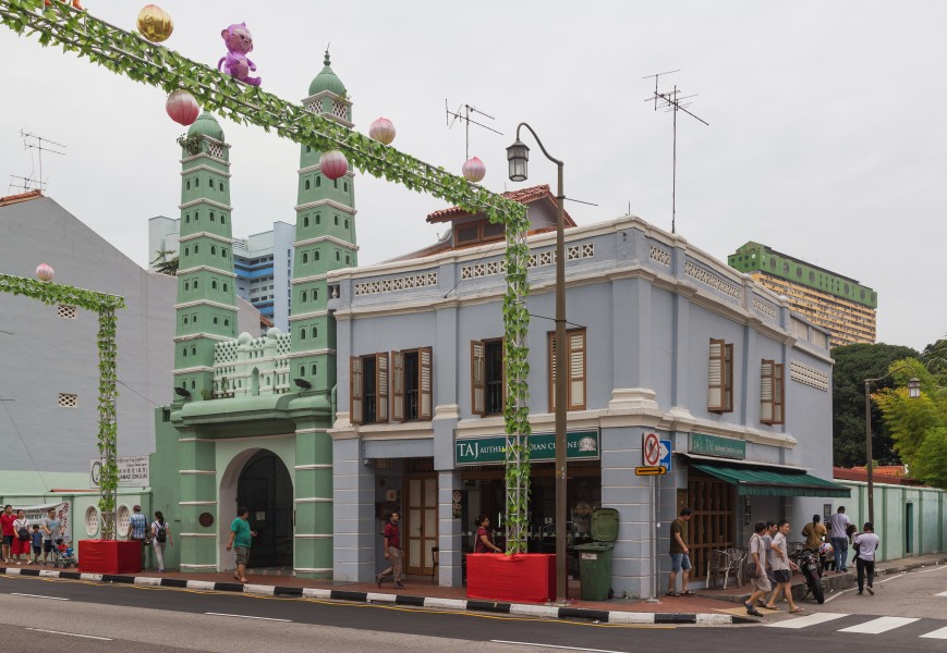 2016 Singapur, Chinatown, Meczet Jamae (04)