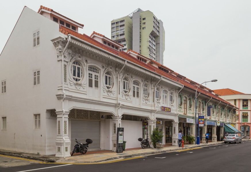 2016 Singapur, Little India, Budynek na ulicy Syed Alwi (01)