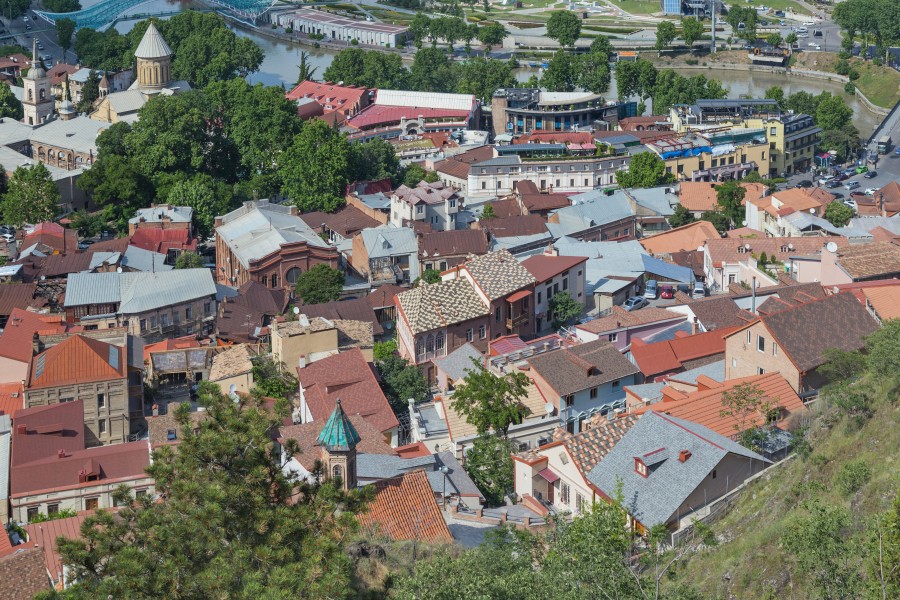 2016 Tbilisi, Widoki z Twierdzy Narikala (17)