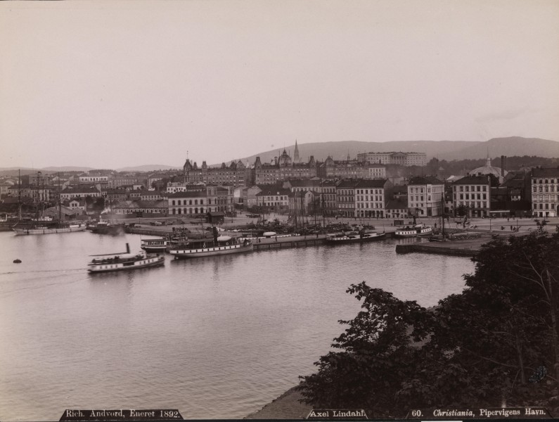 60. Christiania, Pipervigens Havn, 1892 - NB bldsa AL0060