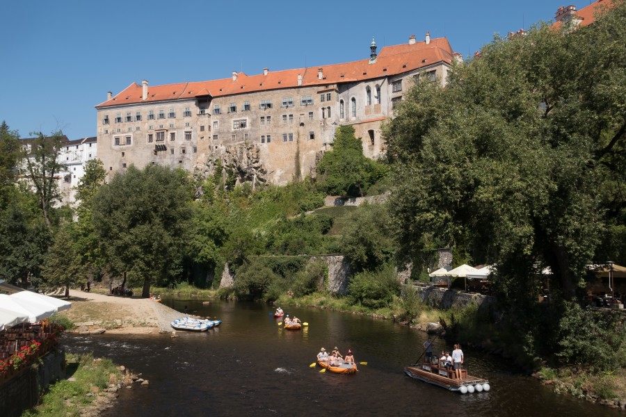 Český Krumlov, deel van Státní hrad a zámek Dm117583-874 Český Krumlov passage 2 IMG 6095 2018-07-31 10.59