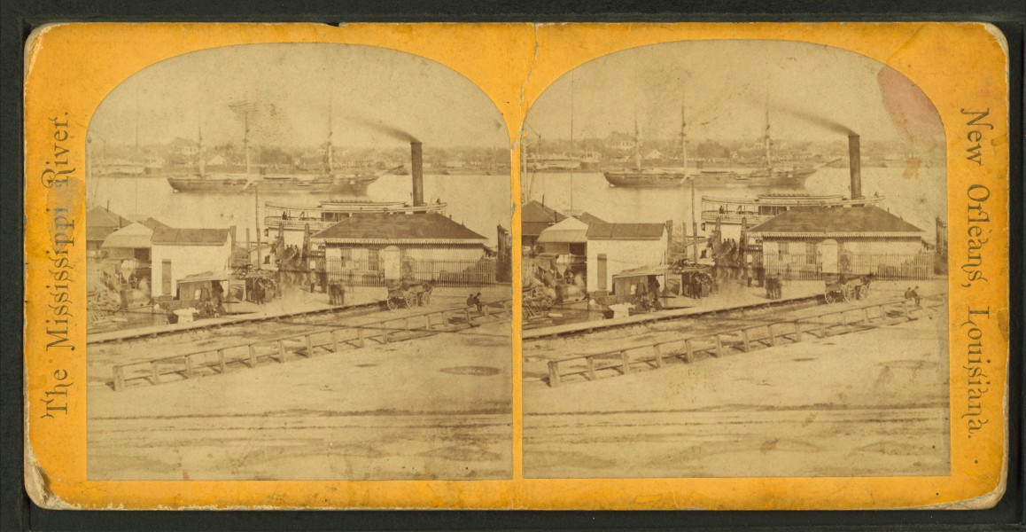 Across Mississippi river, from the levee, from Robert N. Dennis collection of stereoscopic views