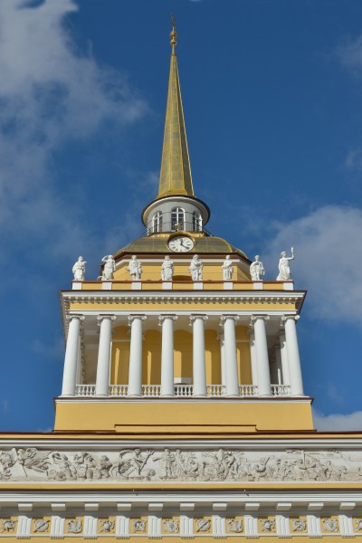 Admirality Saint Petersburg top of building