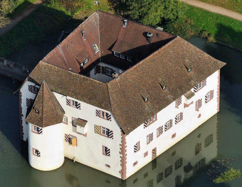 Aerial view - Inzlinger Wasserschloss2