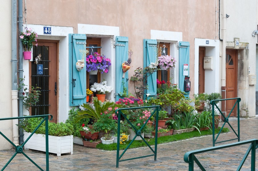 Aigues-Mortes street garden