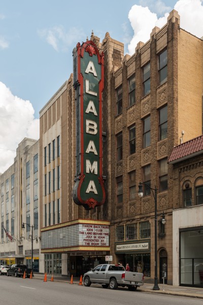 Alabama Theatre, Birmingham AL, West view 20160714 1