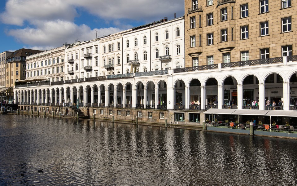 Alsterarkaden, Hamburg (April 2017)