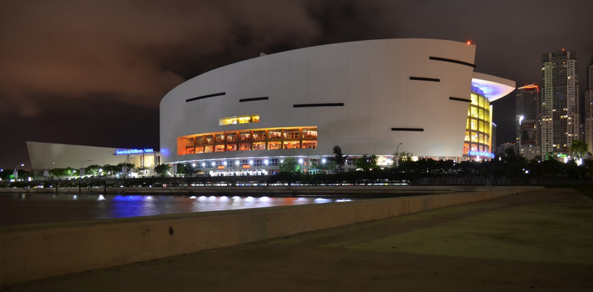 American Airlines Arena night cropped