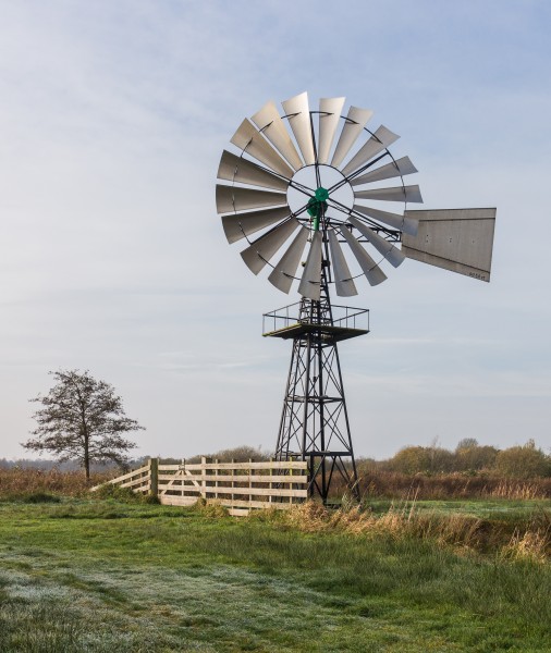 Amerikaanse windmolen in ('It Wikelslân). Locatie, De Alde Feanen in Friesland 02