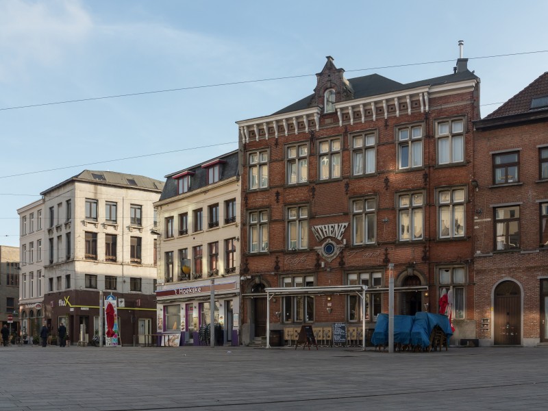 Antwerpen, straatzicht Sint Paulusplaats foto5 2014-12-14 12.09