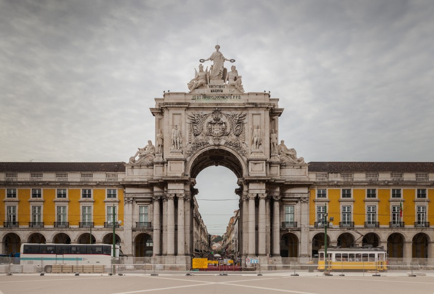 Arco Triunfal da Rua Augusta, Plaza del Comercio, Lisboa, Portugal, 2012-05-12, DD 02
