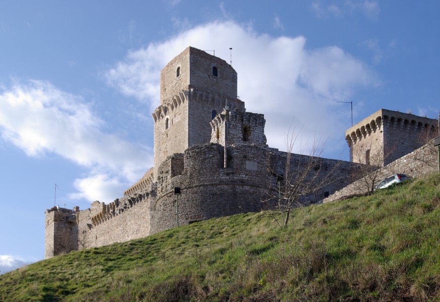 Assisi Rocca Maggiore BW 1a
