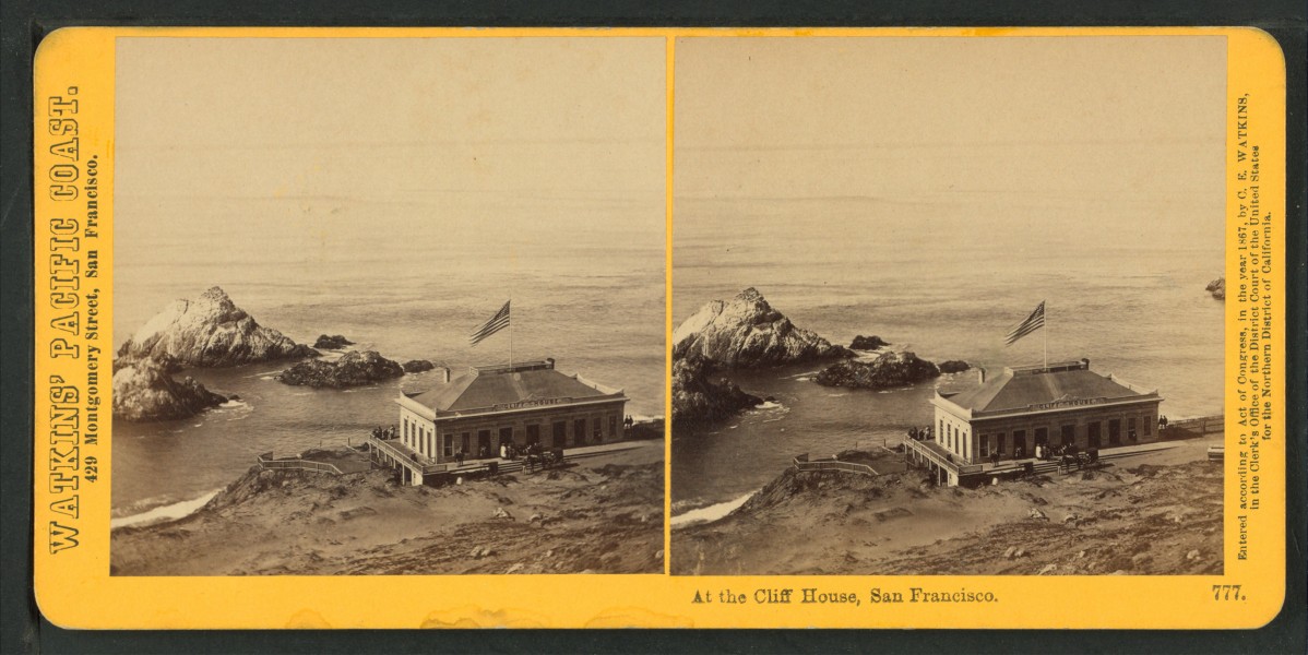 At the Cliff House, San Francisco, by Watkins, Carleton E., 1829-1916 9