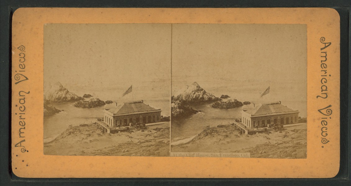 At the Cliff House, San Francisco, Cal, from Robert N. Dennis collection of stereoscopic views
