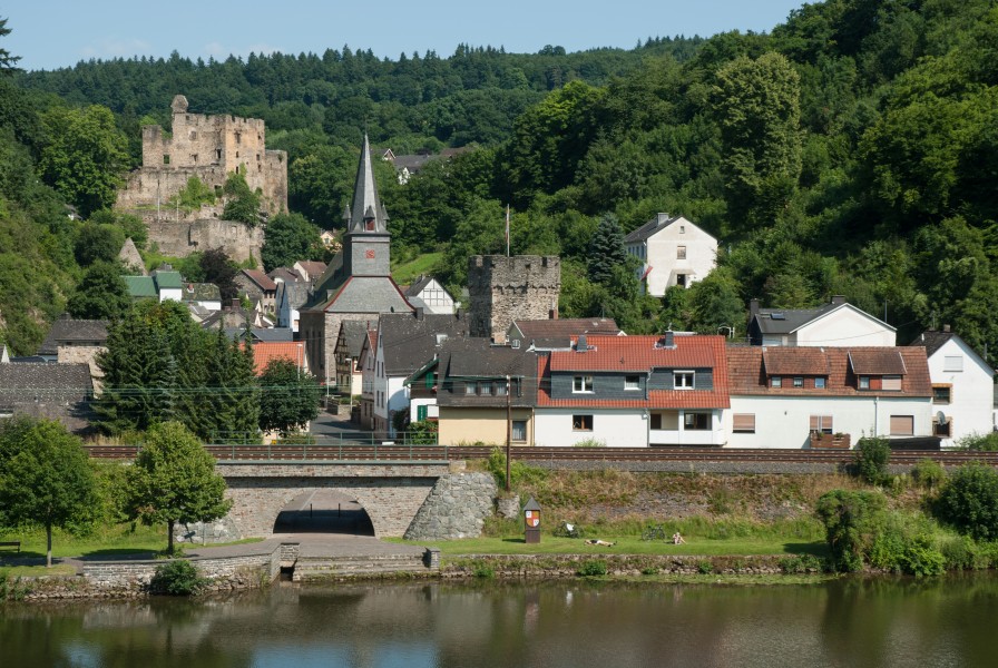 Balduinstein, center from west
