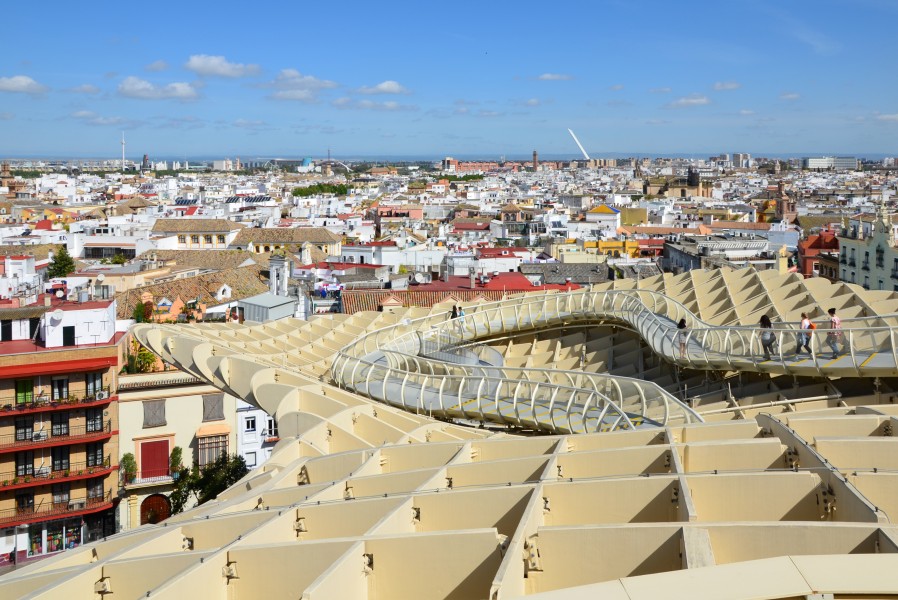 Barrio Encarnación-Regina desde Metropol Parasol