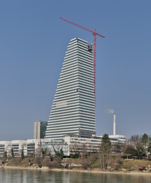 Basel - Roche Tower - Baufortschritt 14. März 2015