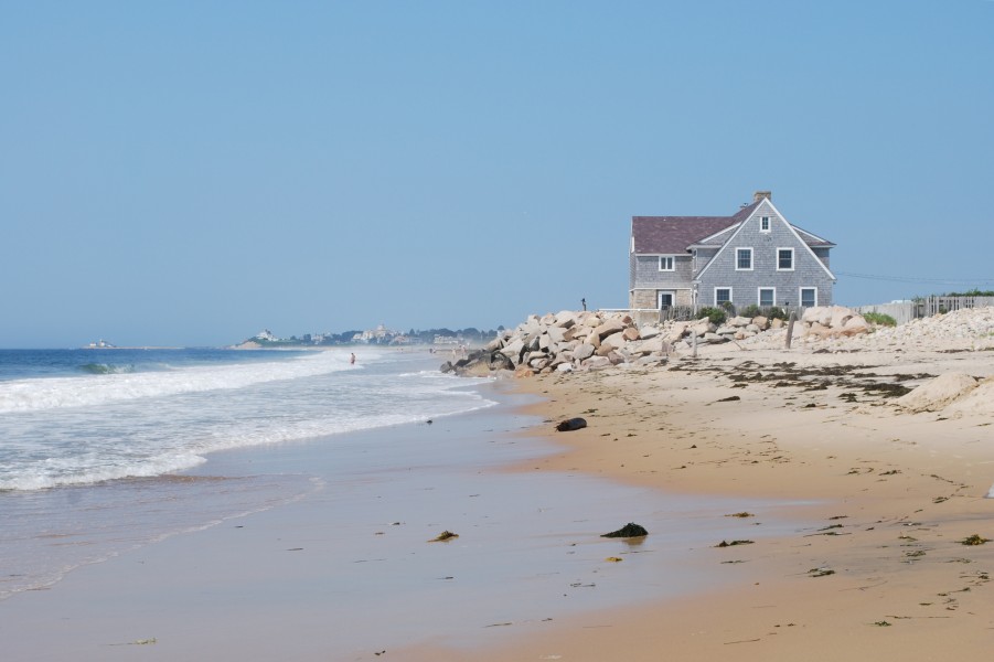 Beach house at Misquamicut Beach, Rhode Island