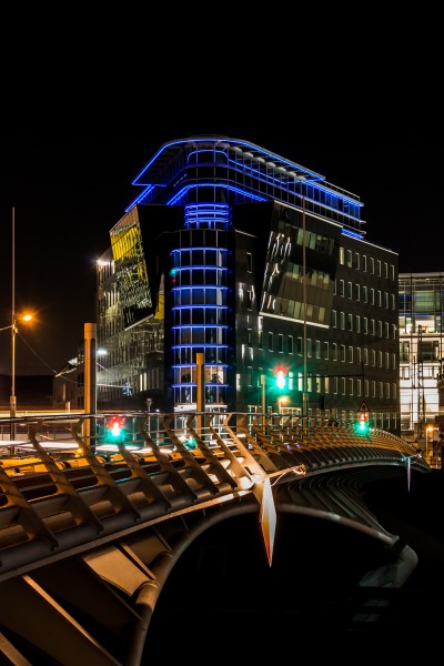 Berlin Kronprinzenbrücke bei Nacht