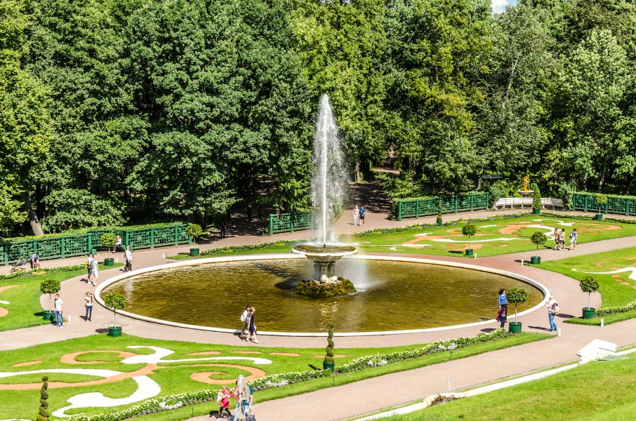 Big Italian (Second) fountain in the Lower Park of Peterhof