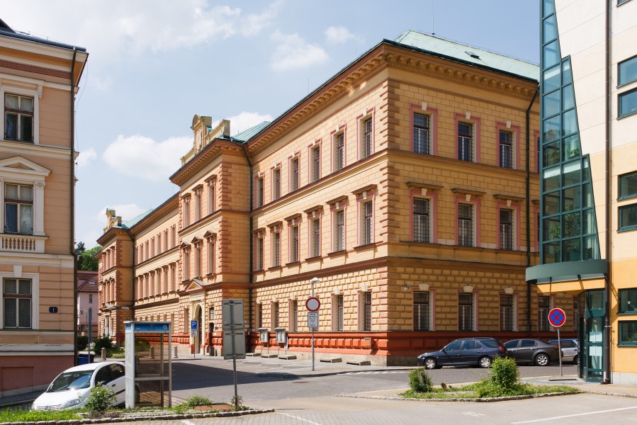 Budova vazební věznice Liberec, východní pohled