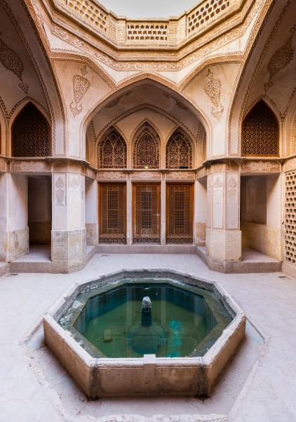 Casa histórica de Abbasi, Kashan, Irán, 2016-09-19, DD 75