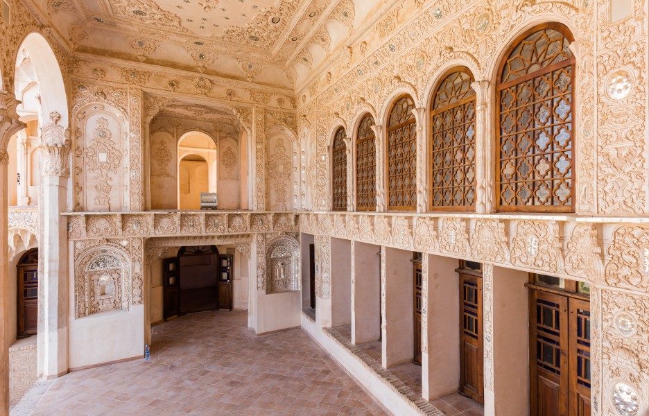 Casa histórica de Tabatabaeis, Kashan, Irán, 2016-09-19, DD 71