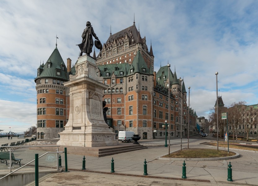Château Frontenac, Québec, Northeast view 20170413 1