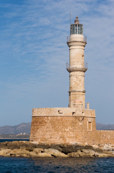 Chania lighthouse Crete Greece