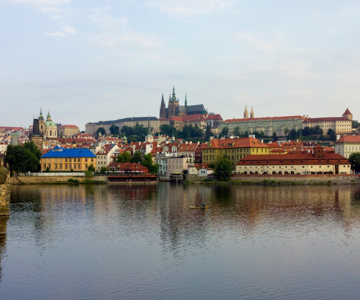 Czech-2013-Prague-View from Charles Bridge of Prague Castle