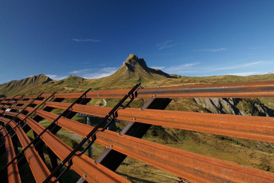 Damülser Mittagspitze Lawinenfangzaun 1